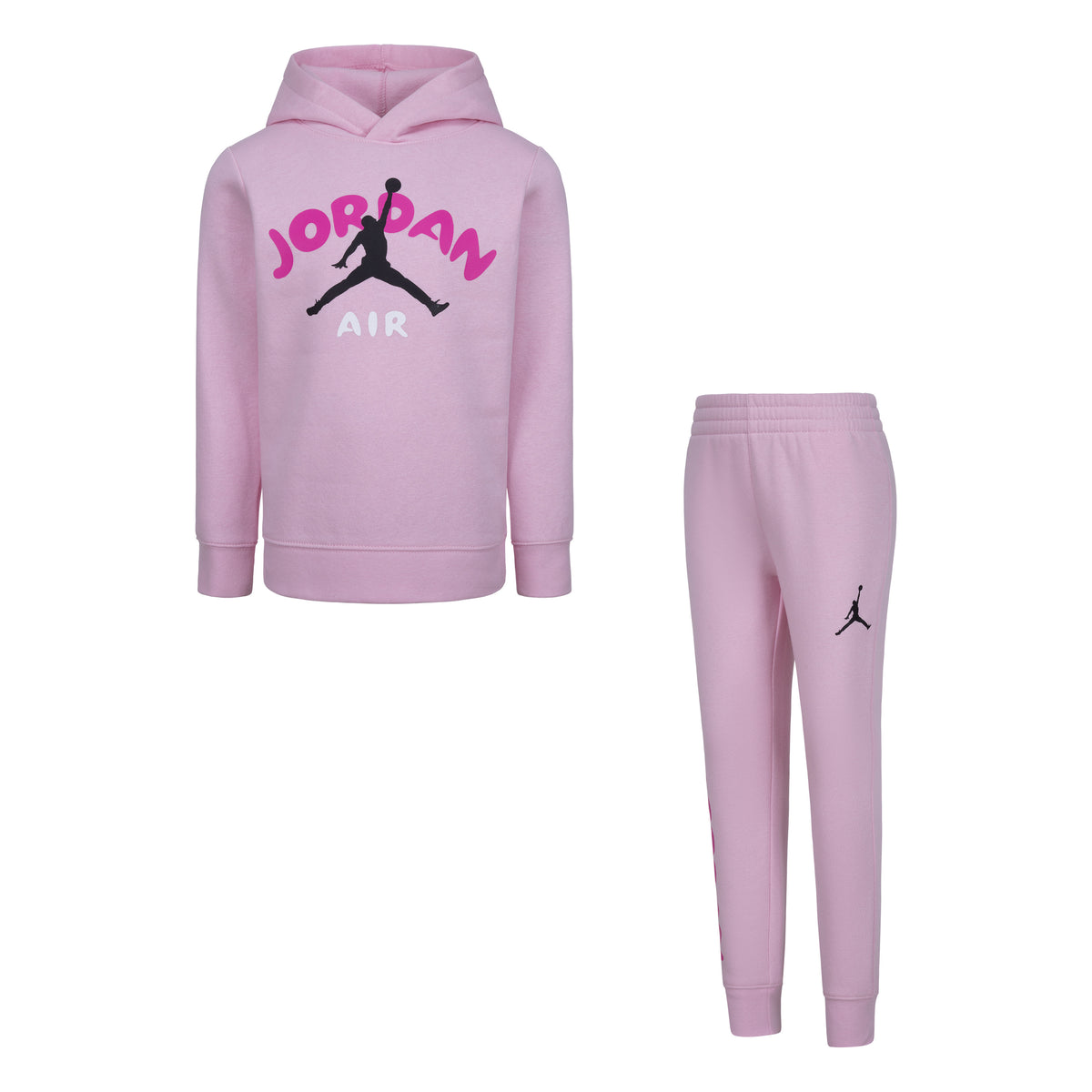 SET FELPA CON CAPPUCCIO & PANTALONI JORDAN LIL CHAMP ROSA BAMBINA - JORDAN  – Just Play