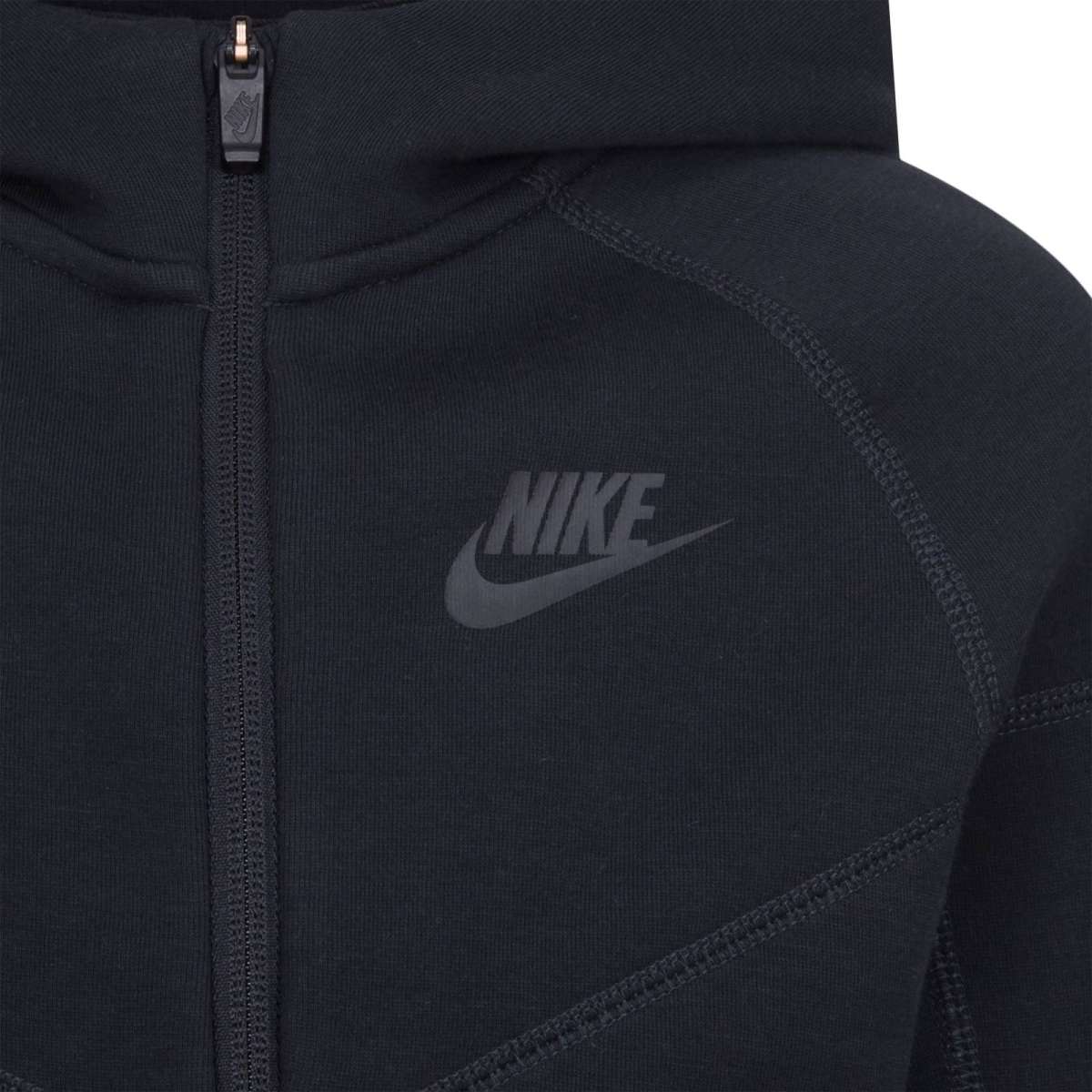 SET FELPA CON CAPPUCCIO & PANTALONI NIKE TECH FLEECE