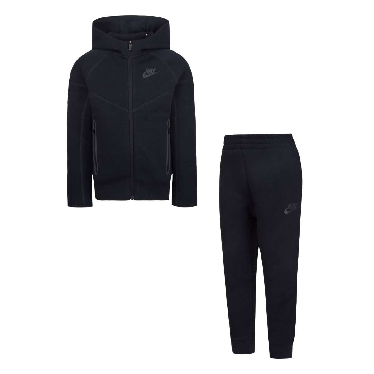 SET FELPA CON CAPPUCCIO & PANTALONI NIKE TECH FLEECE