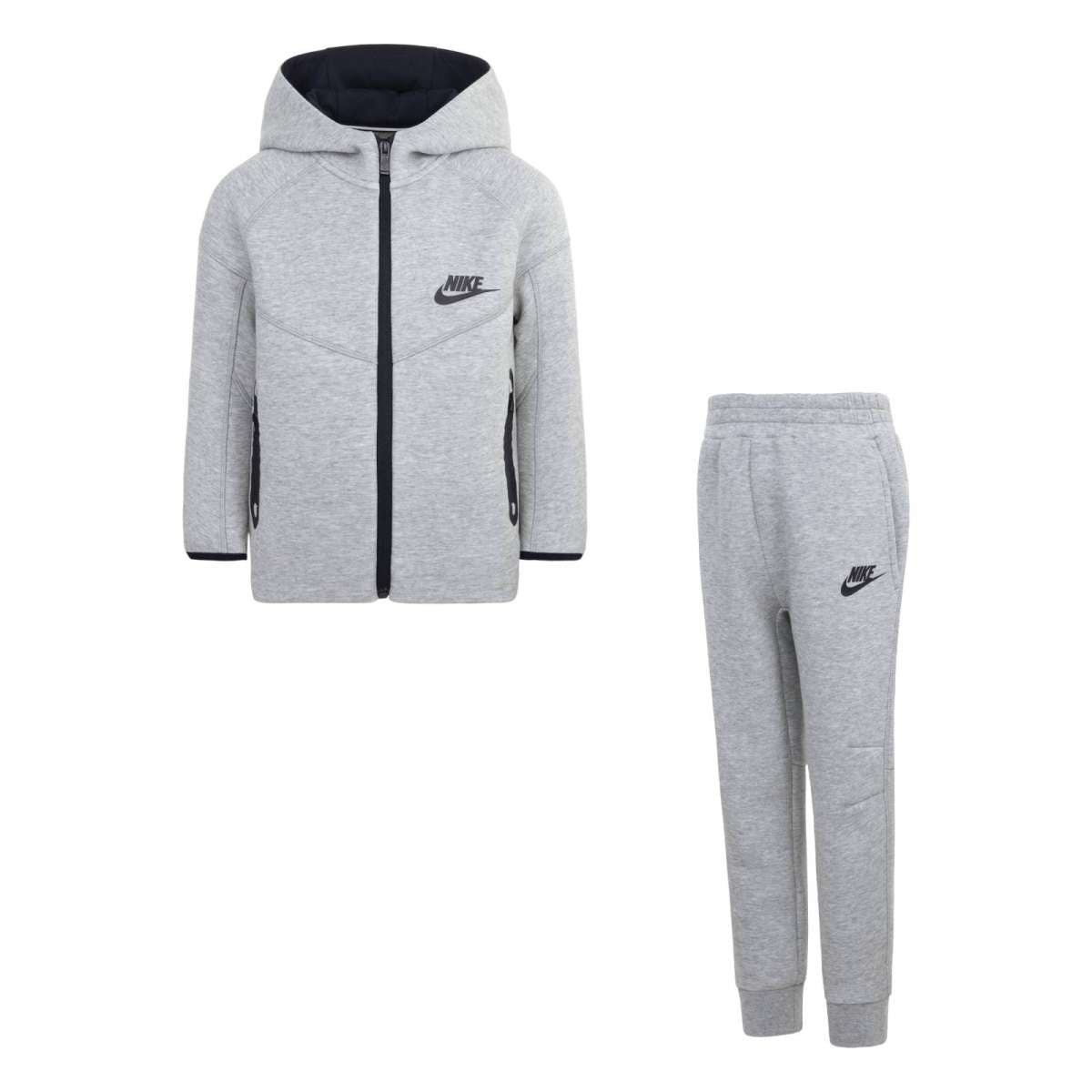 SET FELPA CON CAPPUCCIO & PANTALONI NIKE TECH FLEECE