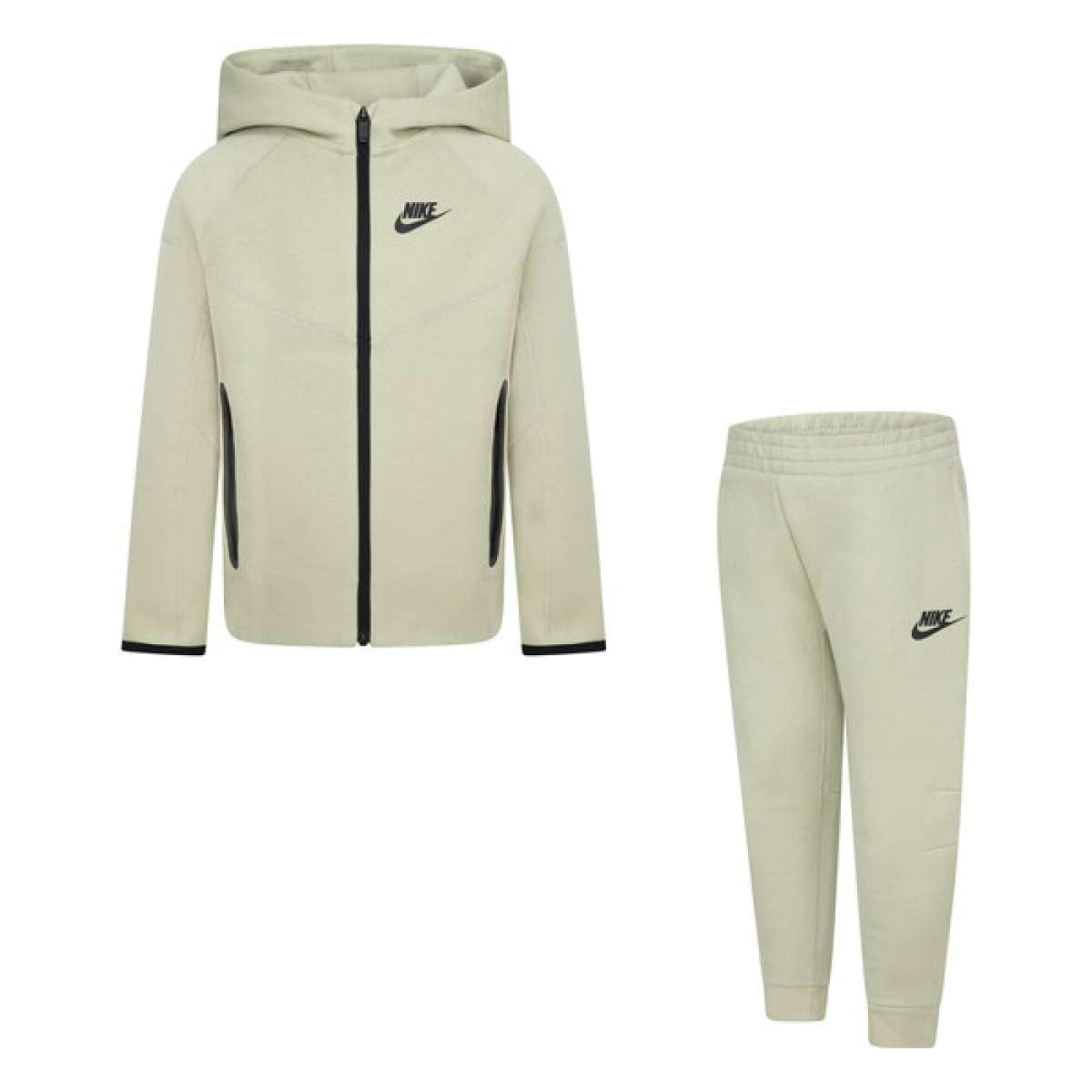 SET FELPA CON CAPPUCCIO & PANTALONI NIKE TECH FLEECE