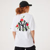 T-SHIRT OVERSIZE FLORAL GRAPHIC NEW YORK YANKEES MLB