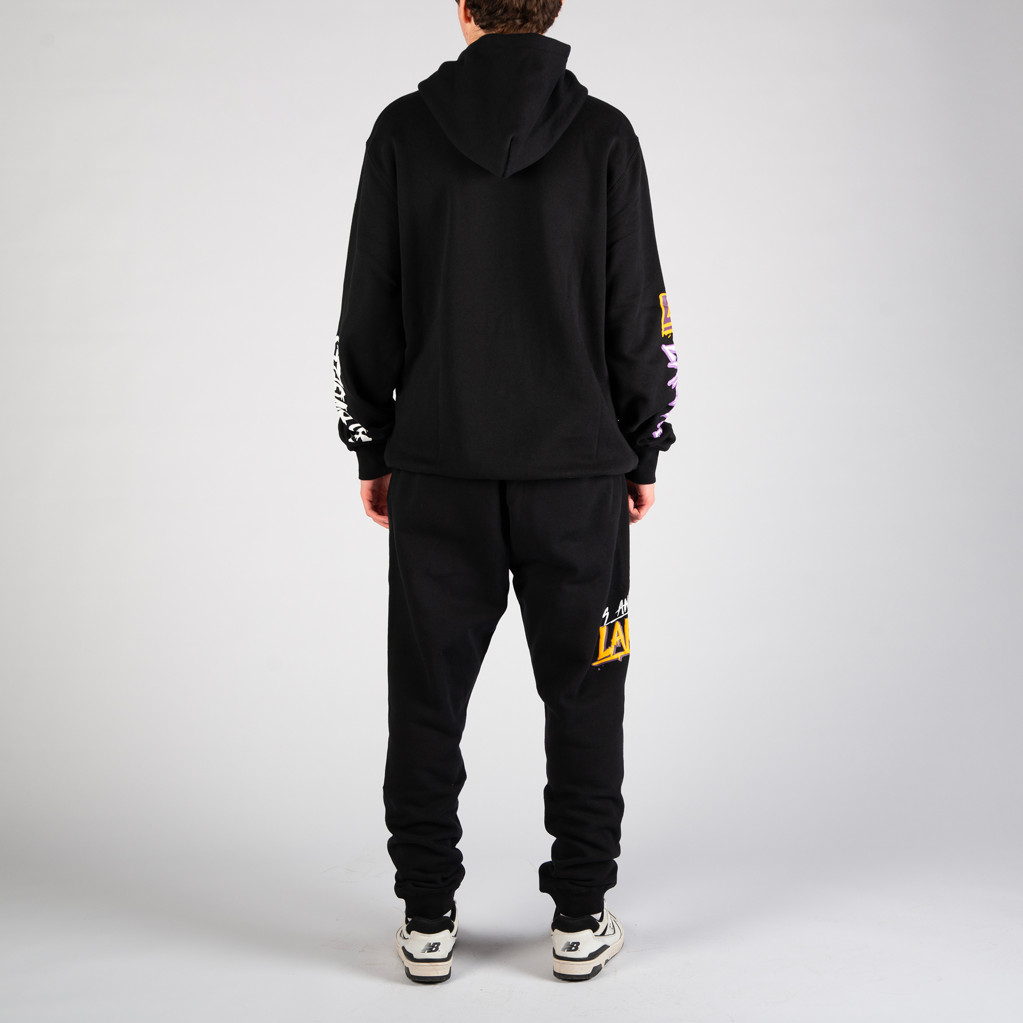 Mitchell and Ness Los Angeles Lakers Slap Sticker Sweatpant Black