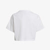 T-SHIRT MARBLE LOGO GRAPHIC PRINT CROPPED